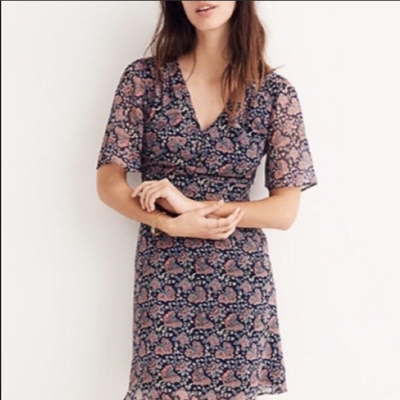 Madewell Orchid flutter sleeve dress - Picture 2 of 6